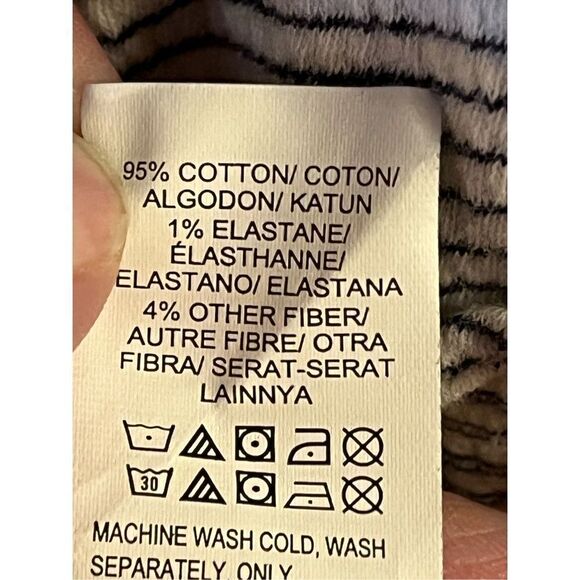 Lucky Brand Striped Ruffled Sleeve Shift Dress Size Small (2801) - Picture 5 of 6